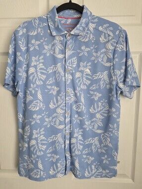 Tommy Bahama IslandZone Napali Palms Knit Camp Shirt - Size S